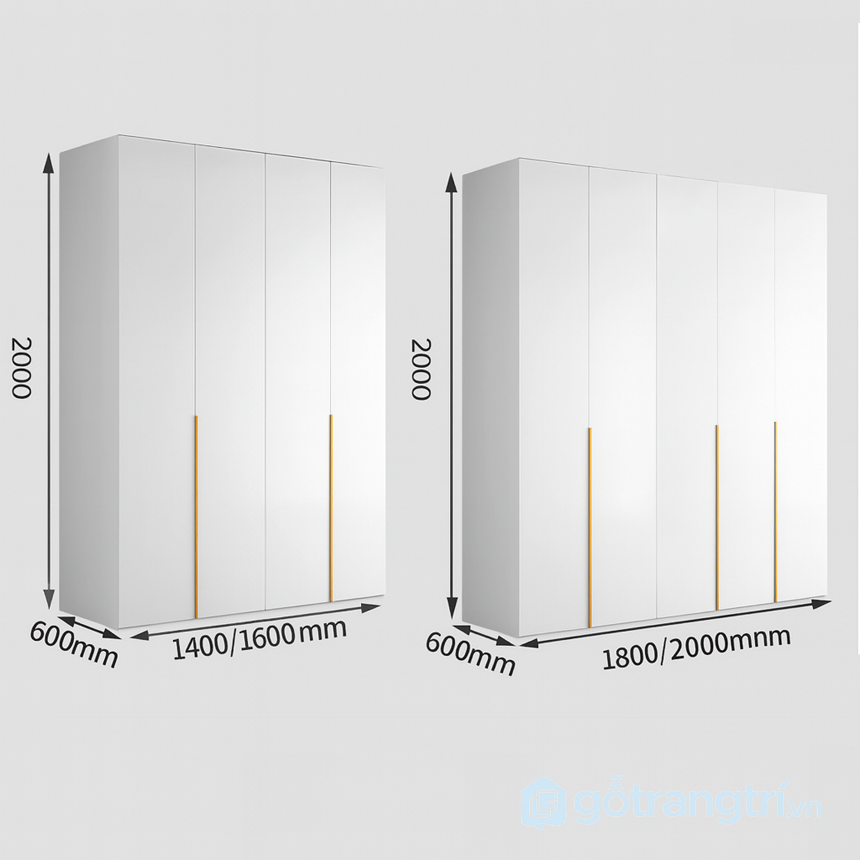 Tủ quần áo gỗ công nghiệp