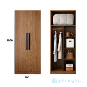 5 tủ quần áo 4 cánh thiết kế tối giản