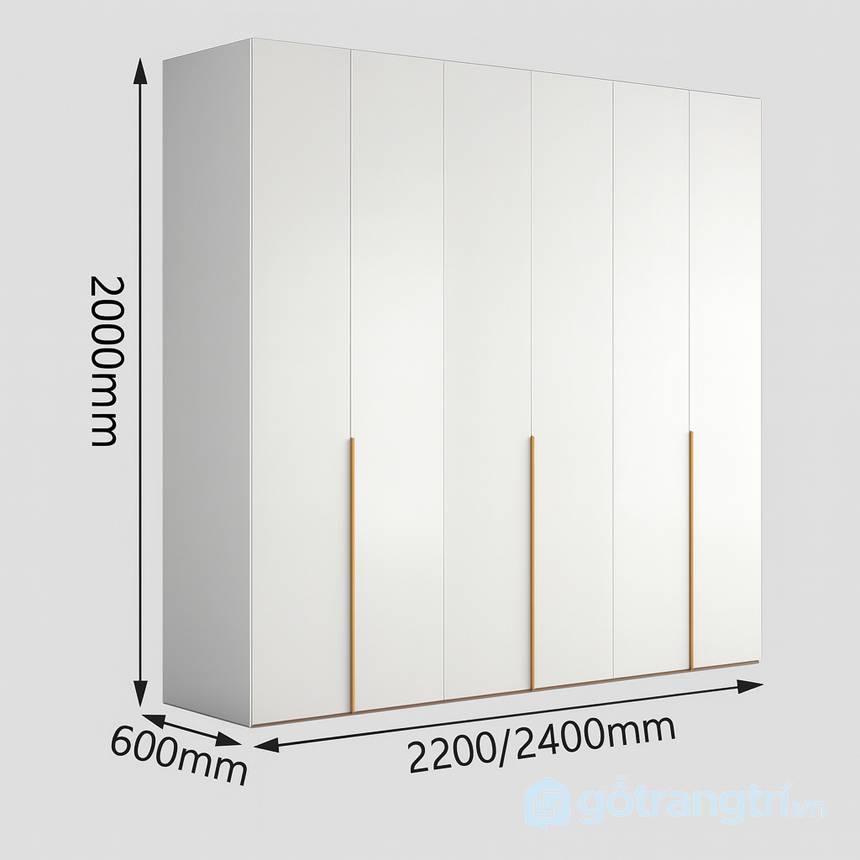 Tủ quần áo gỗ công nghiệp