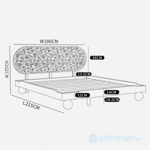6 giường ngủ đầu giường bọc vải