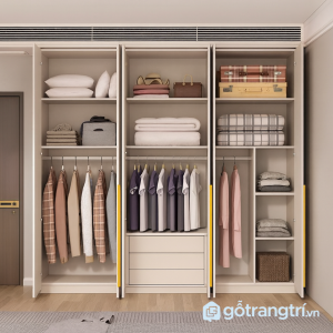 6 tủ quần áo gỗ công nghiệp