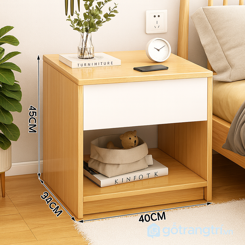 Bộ nội thất phòng ngủ hiện đại tích hợp lưu trữ