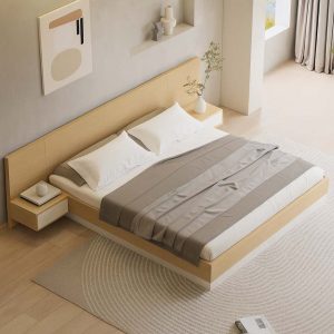 Giường ngủ gỗ hiện đại tối giản