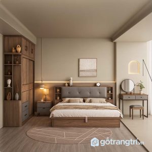 1 Combo nội thất gỗ MDF cho phòng ngủ vợ chồng