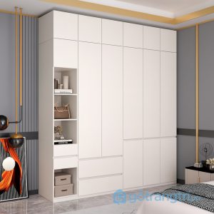1 tủ quần áo lớn màu trắng kịch trần