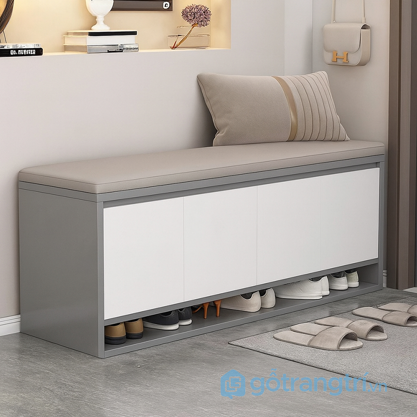 Tủ giày kết hợp ghế ngồi tiện dụng, hiện đại GHS-55110