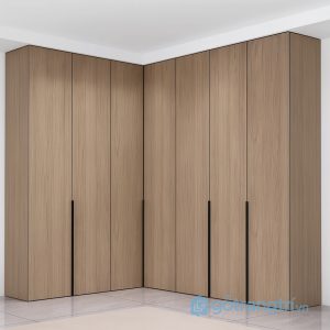 2 tủ quần áo góc L vân gỗ