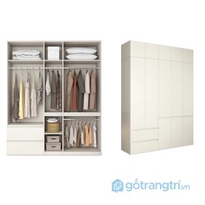 2 tủ quần áo lớn màu trắng kịch trần