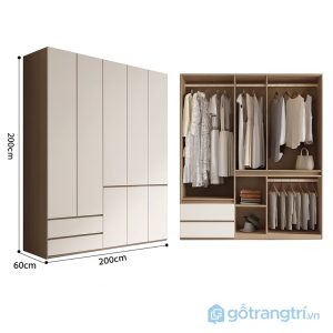 2 tủ quần áo phong cách Bắc Âu