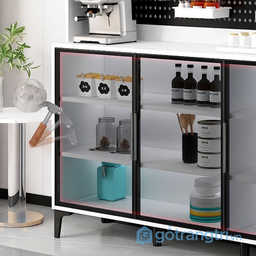 Tủ trưng bày rượu màu trắng hiện đại GHS-55109