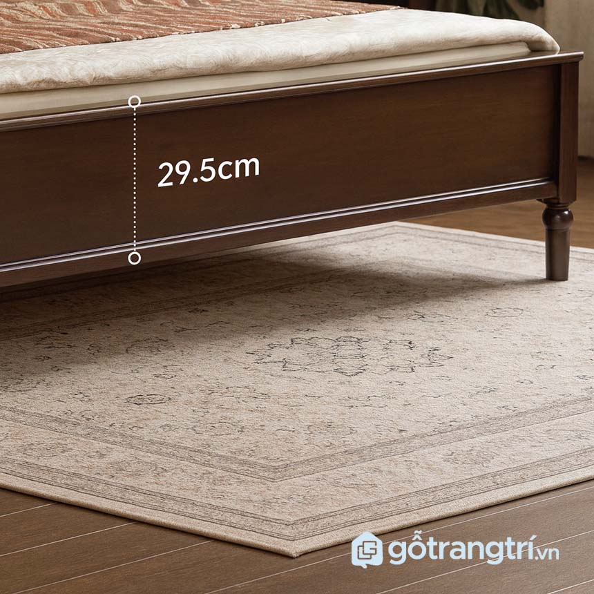 Giường ngủ gỗ tự nhiên cao cấp GHS-9417