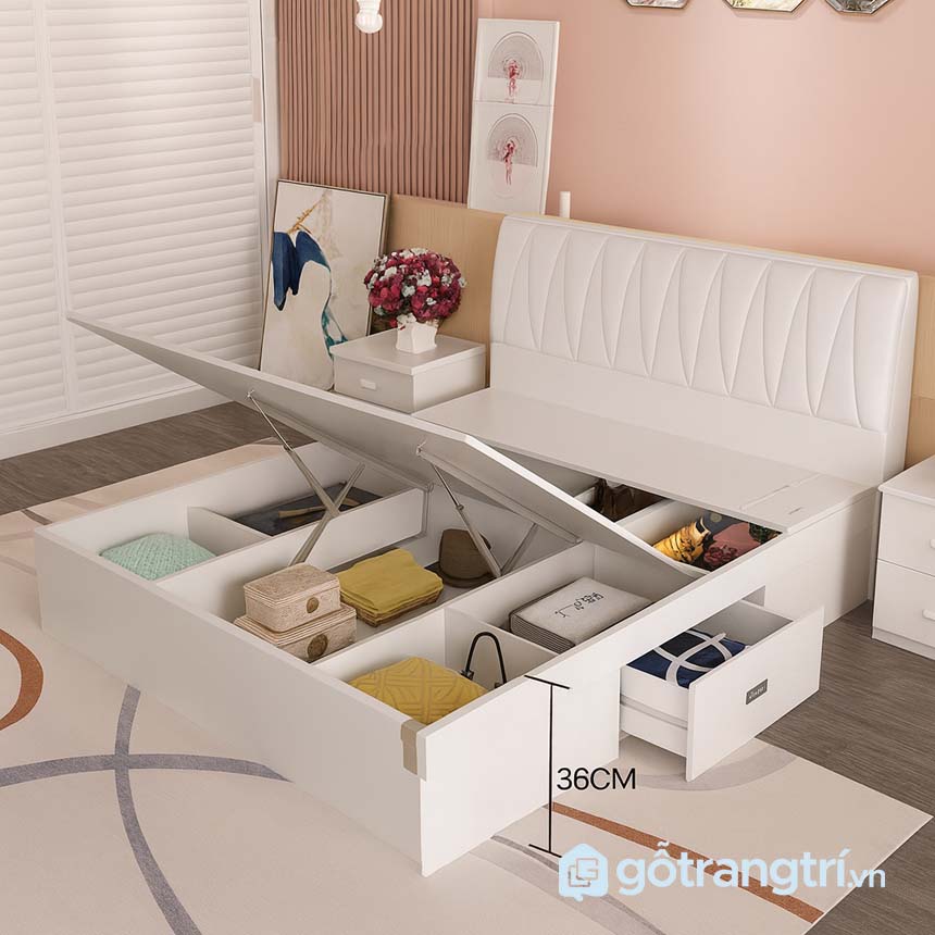 Tủ quần áo có kệ trang trí GHS-55102