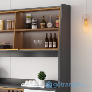 3 tủ trưng bày rượu màu trắng