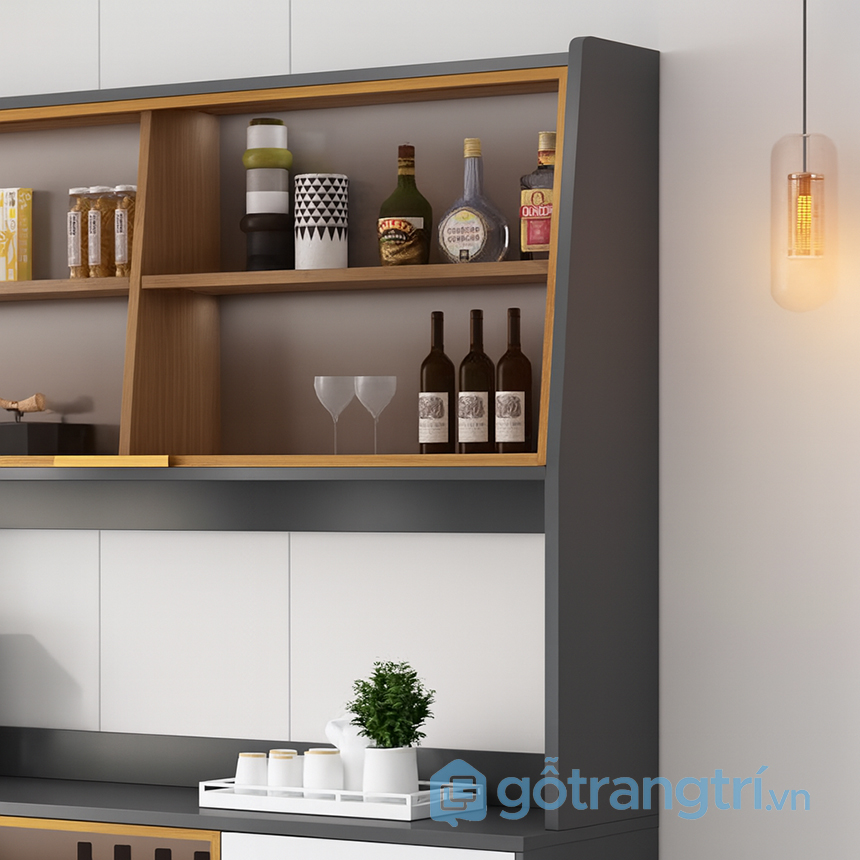 Tủ trưng bày rượu màu trắng hiện đại GHS-55109