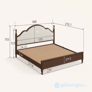 4 giường ngủ gỗ tự nhiên cao cấp