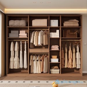 4 tủ quần áo màu trắng hiện đại cho phòng ngủ