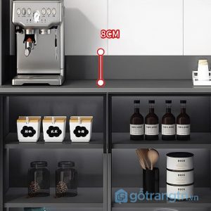 4 tủ trưng bày rượu màu trắng