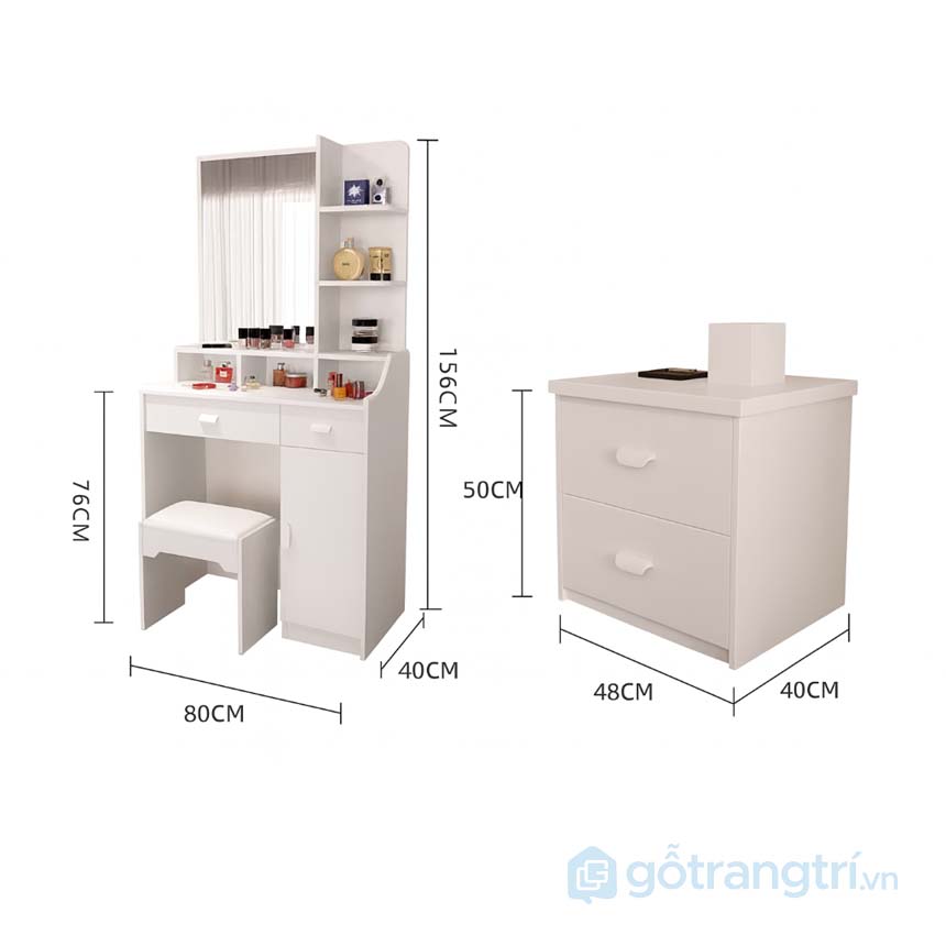 Tủ quần áo có kệ trang trí GHS-55102