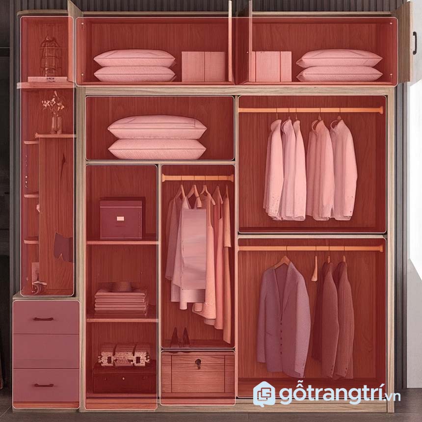 Combo nội thất gỗ MDF cho phòng ngủ vợ chồng