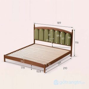 6 Giường ngủ màu gỗ óc chó