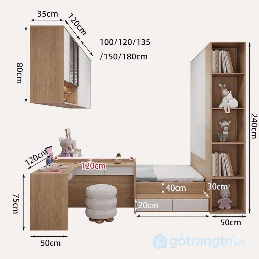 Nội thất phòng ngủ trẻ em hiện đại