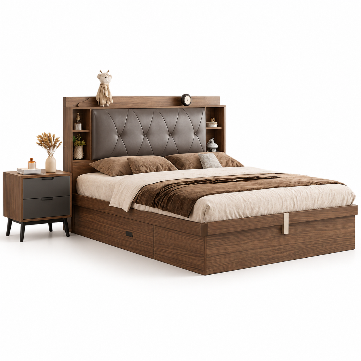 Combo nội thất gỗ MDF cho phòng ngủ GHS-9414 cao cấp
