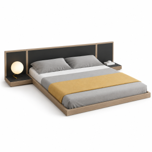 Giường ngủ hiện đại thấp GHS-9309