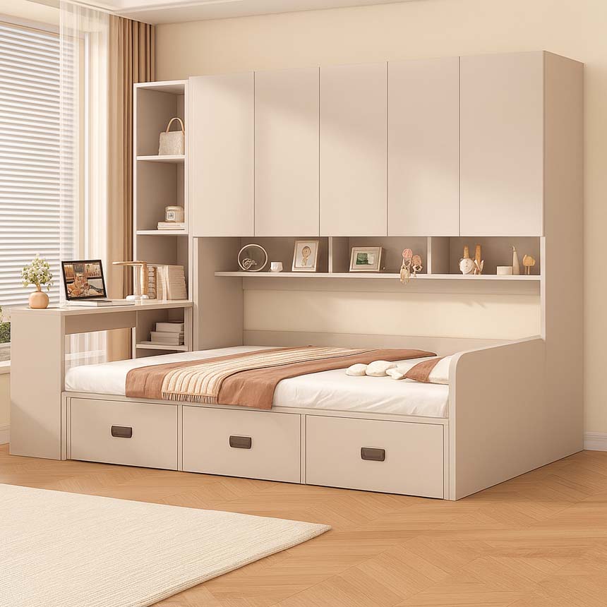 avar giường kết hợp bàn học và tủ