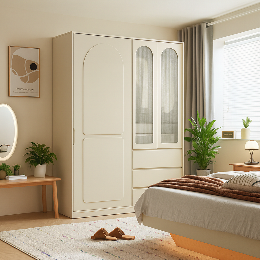 avar tủ quần áo cửa lùa có ngăn kéo