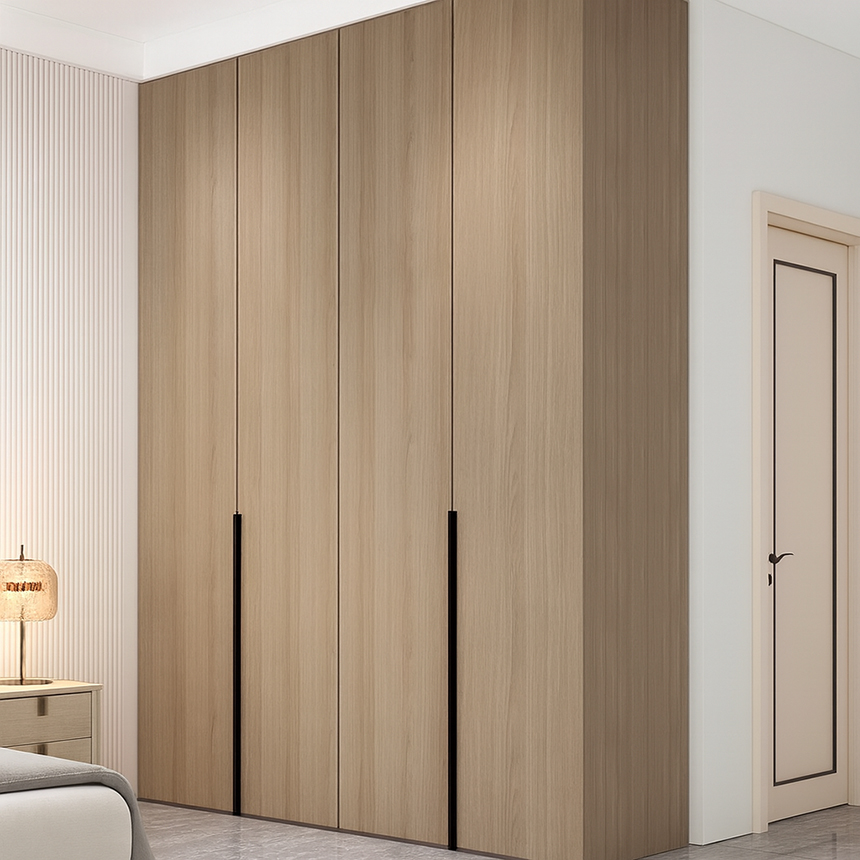 Tủ quần áo góc L vân gỗ GHS-55108