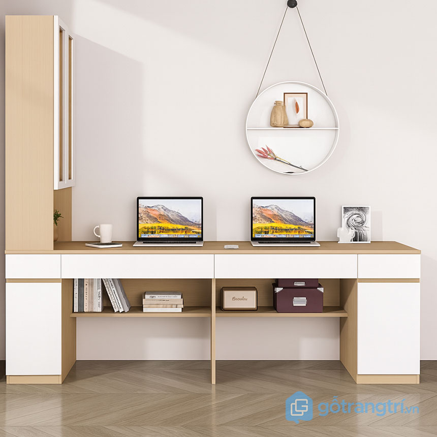 Bàn học cho 2 người hiện đại, tiện nghi GHS-41611