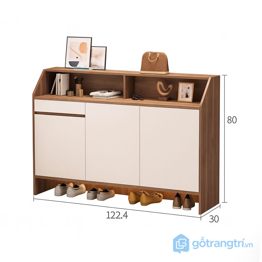 Tủ giày gỗ hiện đại, nhỏ gọn cho gia đình GHS-55125