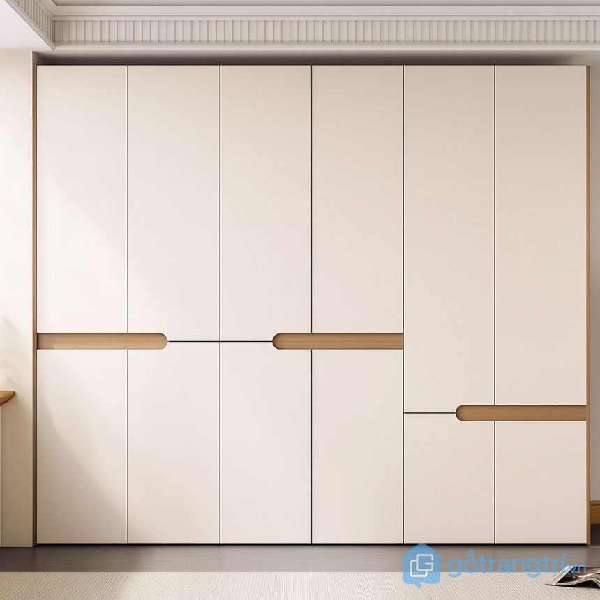 Tủ quần áo gỗ hiện đại tối giản
