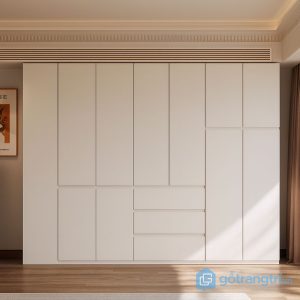 1 tủ quần áo phong cách tối giản hiện đại