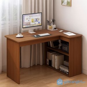 2 bàn làm việc kèm giá sách tiết kiệm diện tích (1)
