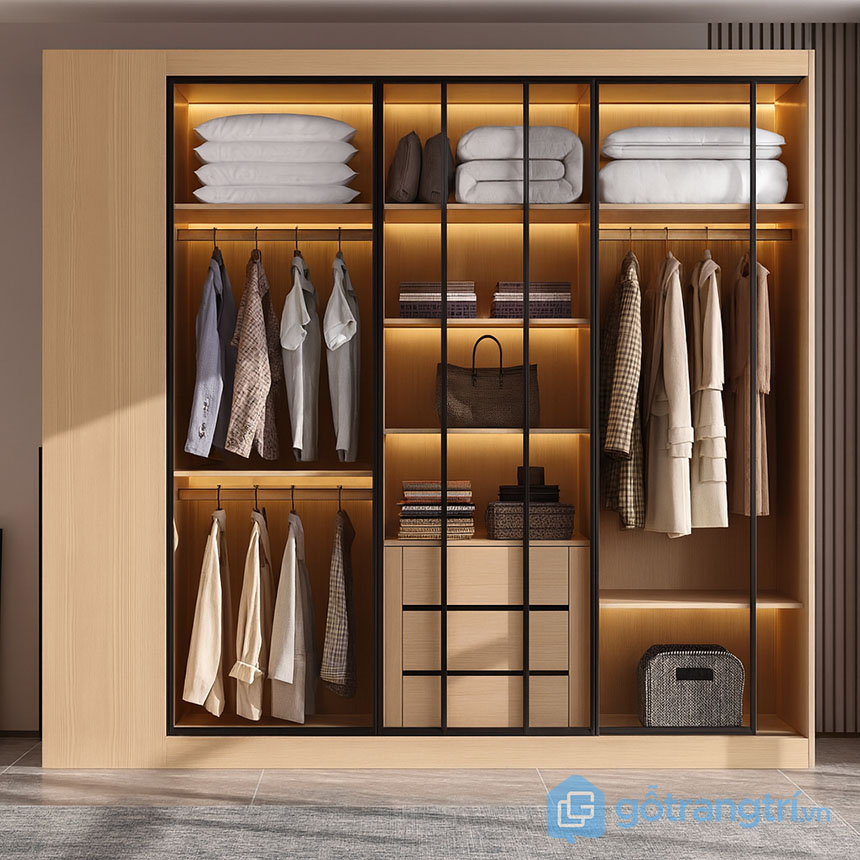 Tủ quần áo cánh kính