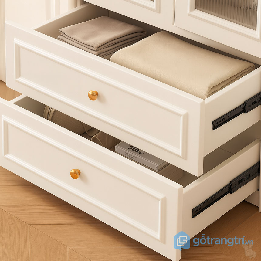 Tủ quần áo tân cổ điển sang trọng GHS-55121