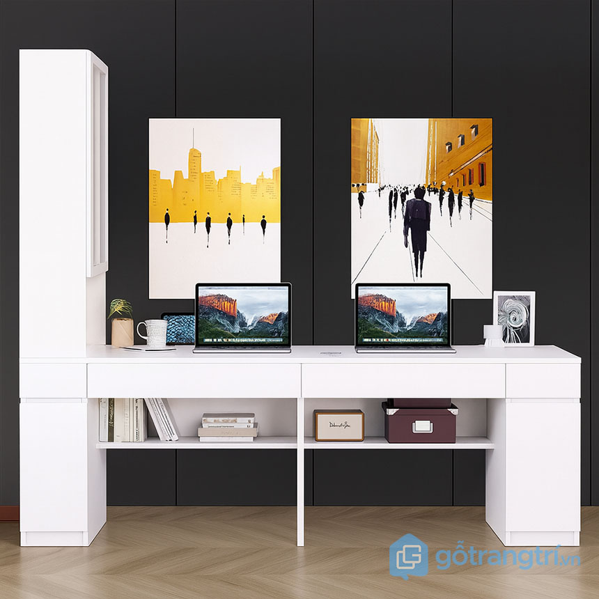 Bàn học cho 2 người hiện đại, tiện nghi GHS-41611