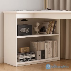 3 bàn làm việc kèm giá sách tiết kiệm diện tích