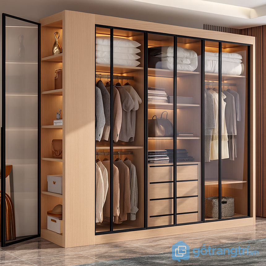 Tủ quần áo cánh kính