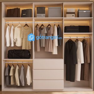 3 tủ quần áo phong cách tối giản hiện đại