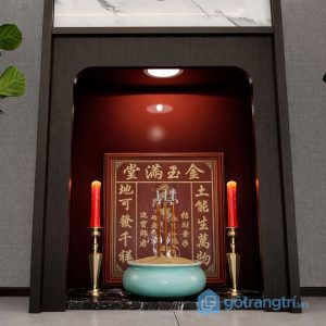 4 bàn thờ thần tài 2 tầng