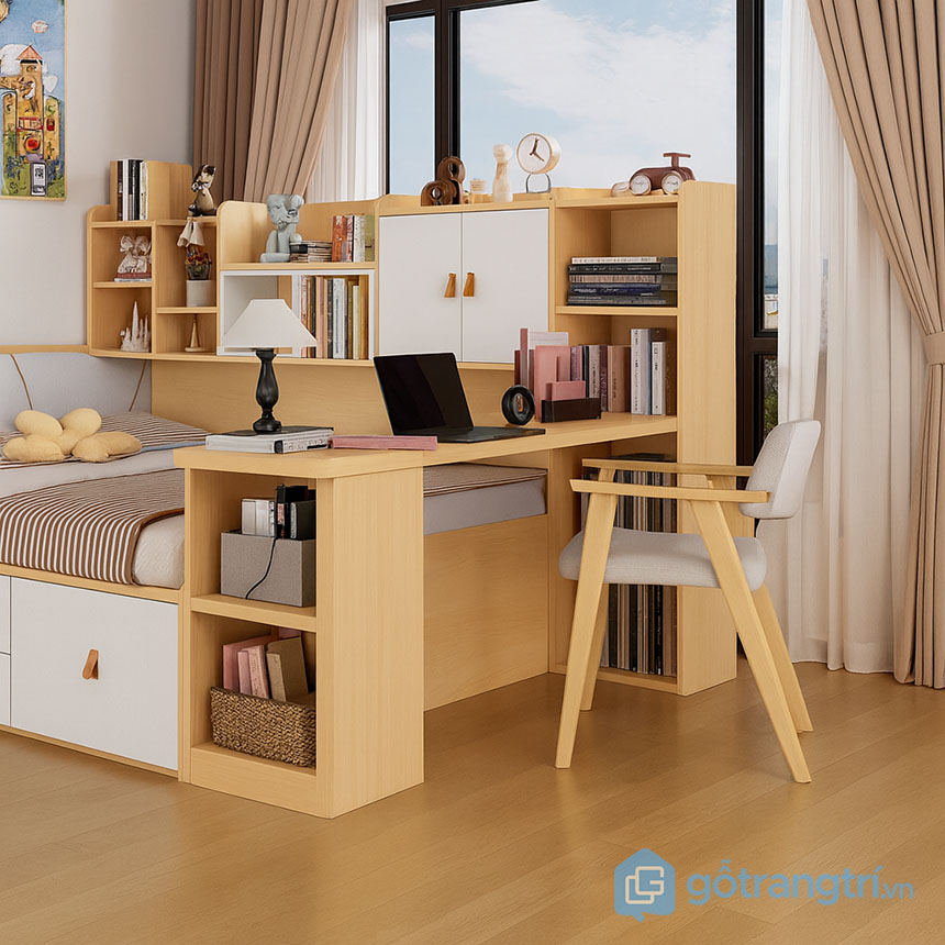Giường ngủ liền bàn làm việc