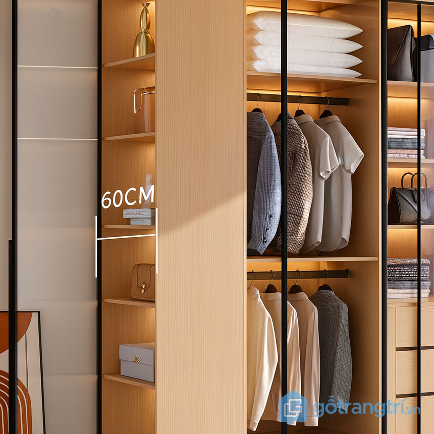 Tủ quần áo cánh kính