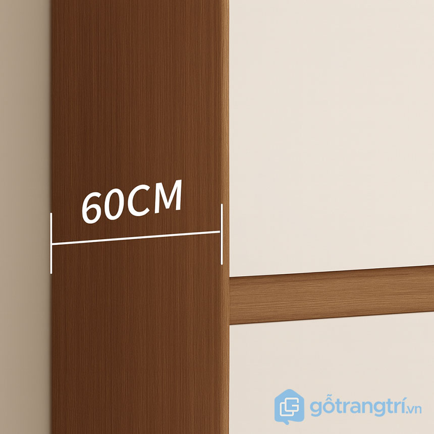 Tủ quần áo gỗ hiện đại tối giản
