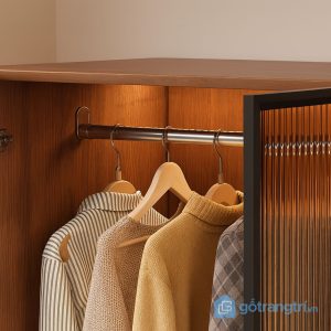 4 tủ quần áo nhỏ gọn kết hợp kệ trang trí
