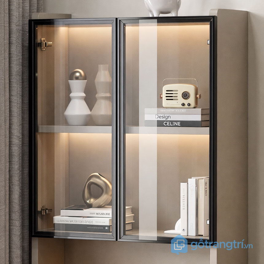 Tủ trang trí có đèn LED hiện đại GHS-55133