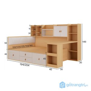 5 giường ngủ liền bàn làm việc