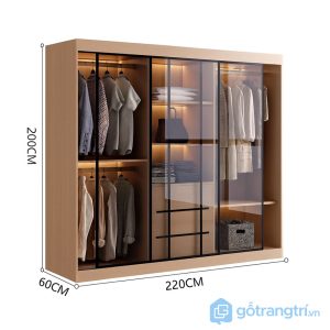 5 tủ quần áo cánh kính