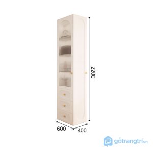 6 tủ quần áo kết hợp kệ trang trí